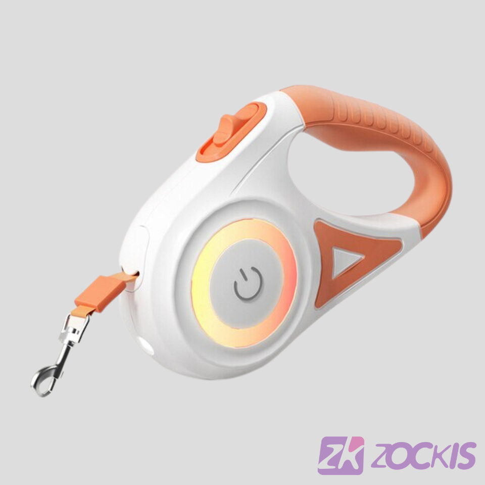 FlexiLuz: Correa Retráctil con Luz LED para Mascotas